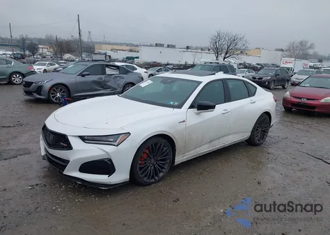 2021 Acura Tlx Type S из США, поврежденный, VIN 19UUB7F0XMA001380